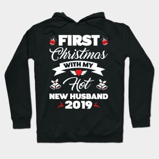 2019 Couple Gift First Christmas With My Hot New Husband Hoodie